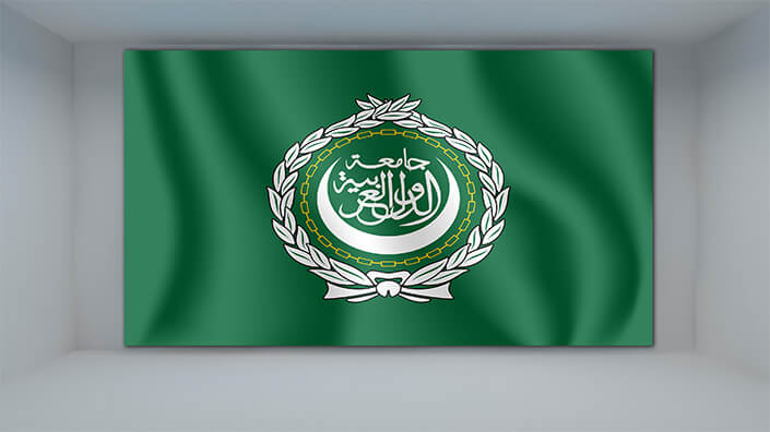 WEB01 0009 MP 0036 League of Arab States Waving Flag AOAY4231