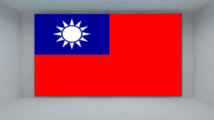 WEB01 0020 MP 0025 Taiwan Republic of China (ROC) Flag AOAY4218