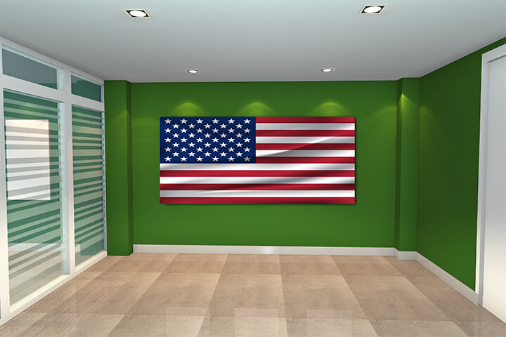 WEB01 0053 MP 0007 United States of America Waving Flag AOAY4006