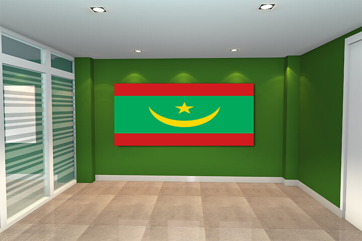 WEB01 0088 MP 0039 Mauritania Flag AOAY4154