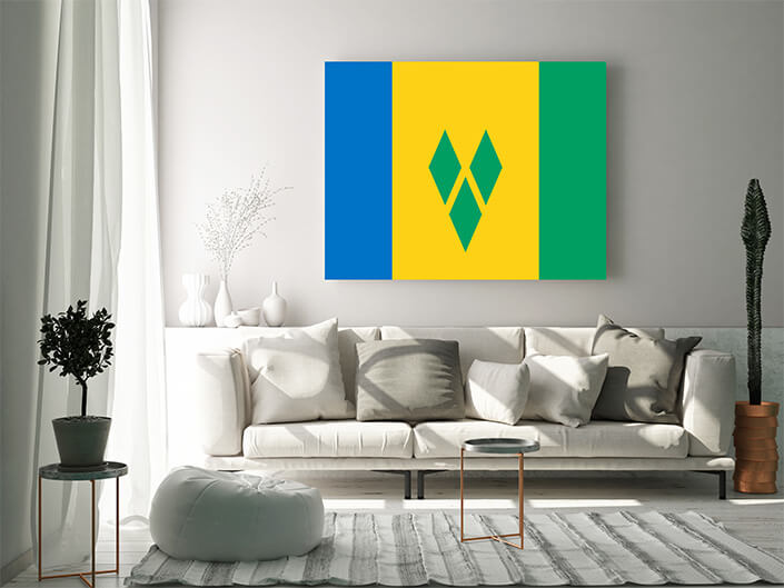 WEB02 0020 MP 0028 Saint Vincent and the Grenadines Flag AOAY4339