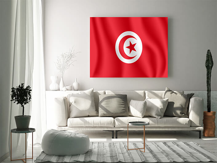 WEB02 0028 MP 0020 Tunisia Waving Flag AOAY4251