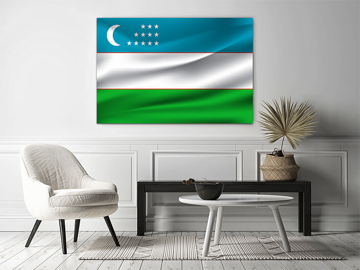 WEB02 0055 MP 0011 Uzbekistan flag waving AOAY8009