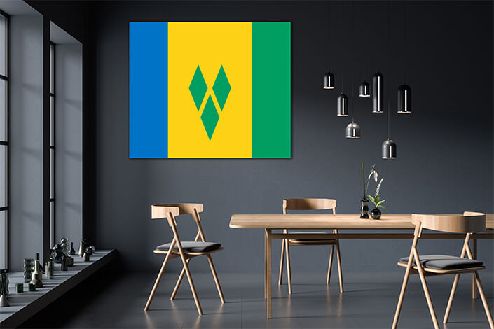 WEB03 0018 MP 0028 Saint Vincent and the Grenadines Flag AOAY4339