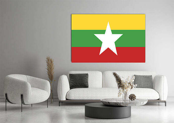 WEB03 0038 MP 0042 Myanmar (Burma) Flag AOAY4173