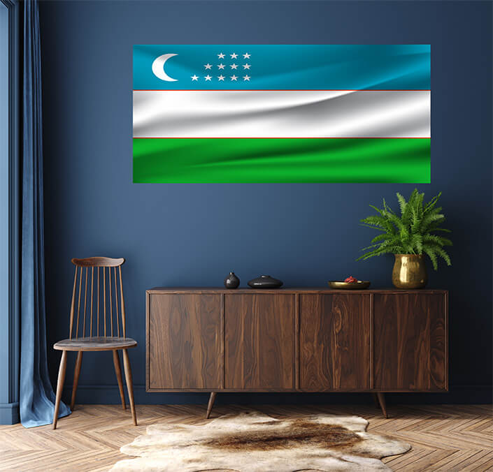 WEB04 0018 MP 0011 Uzbekistan flag waving AOAY8009