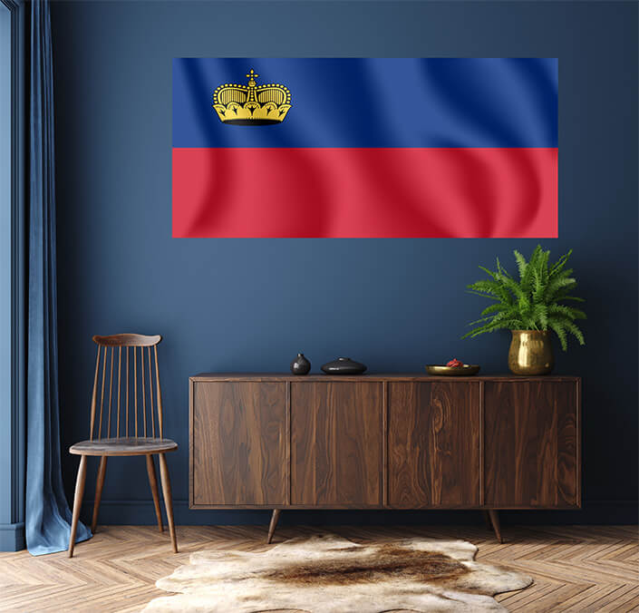 WEB04 0074 MP 0049 Liechtenstein Waving Flag AOAY4157