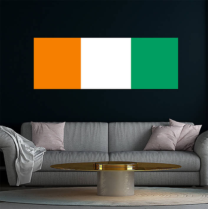WEB04 0004 MP 0042 Ivory Coast Côte d'Ivoire Flag AOAY4257