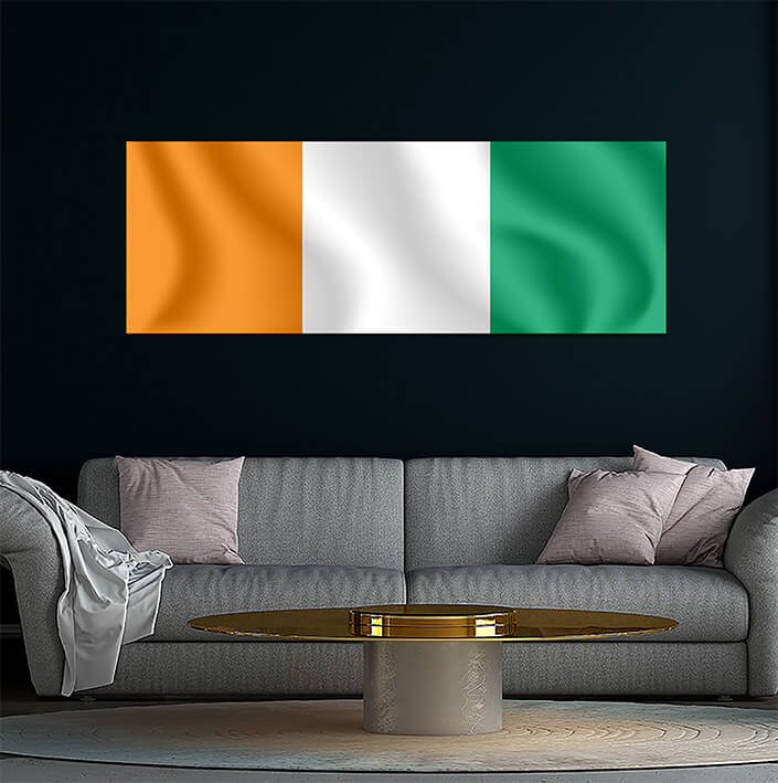WEB04 0005 MP 0041 Ivory Coast Côte d'Ivoire Waving Flag AOAY4258