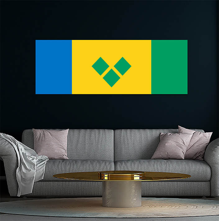 WEB04 0018 MP 0028 Saint Vincent and the Grenadines Flag AOAY4339