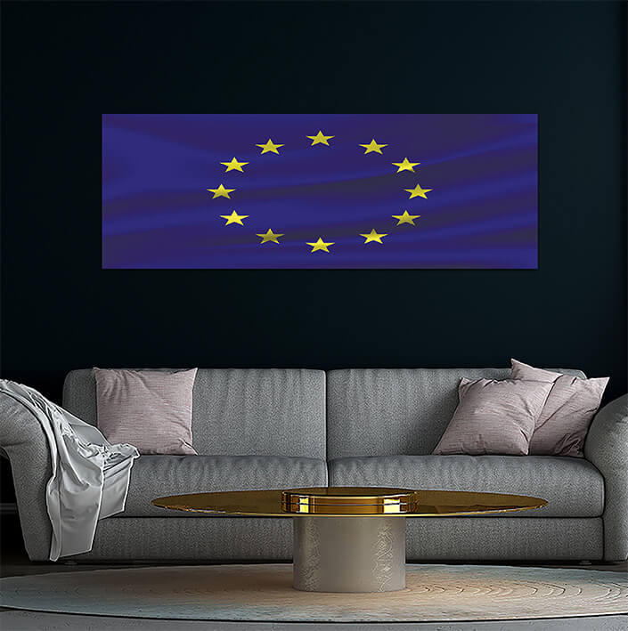 WEB04 0035 MP 0011 European Union waving Flag AOAY4008