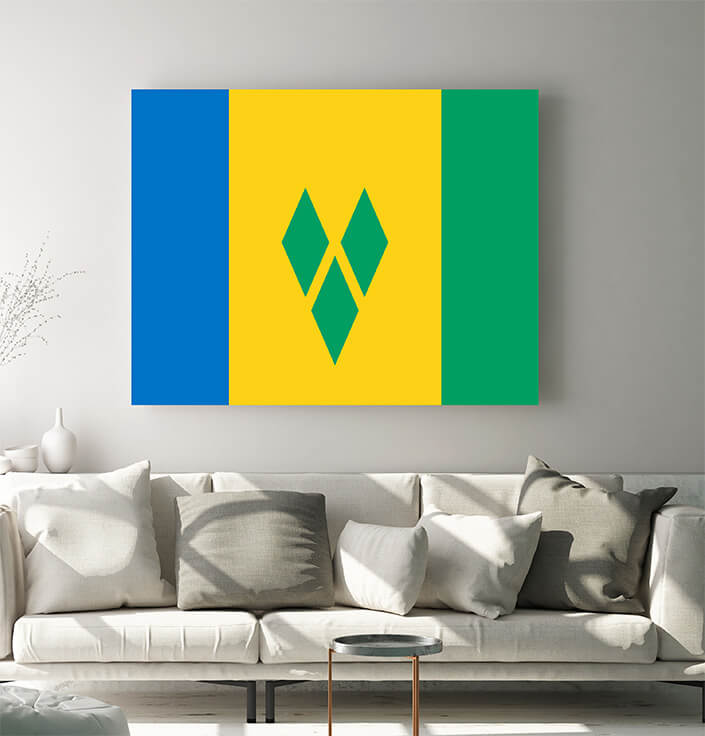 WEB05 0020 MP 0028 Saint Vincent and the Grenadines Flag AOAY4339