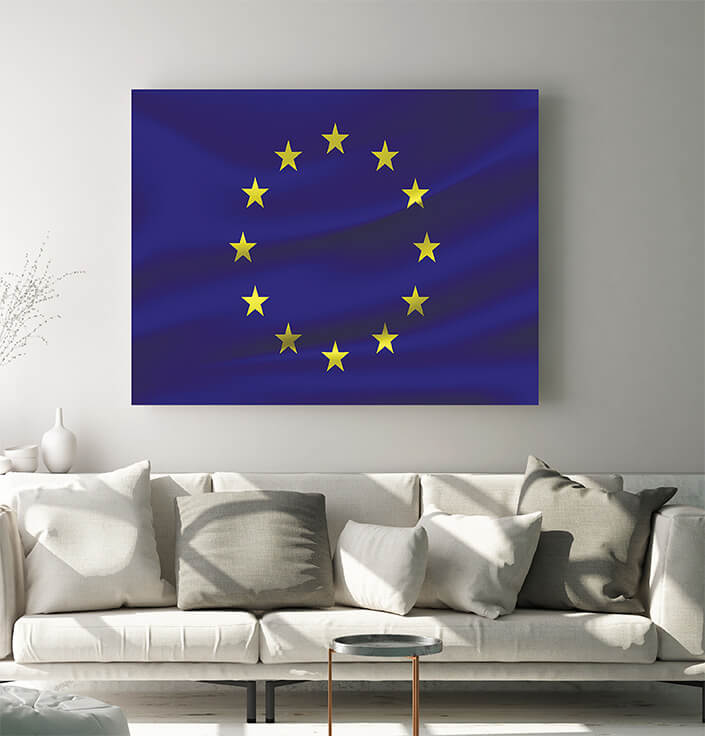 WEB05 0037 MP 0011 European Union waving Flag AOAY4008