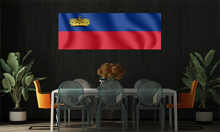 WEB05 0072 MP 0049 Liechtenstein Waving Flag AOAY4157