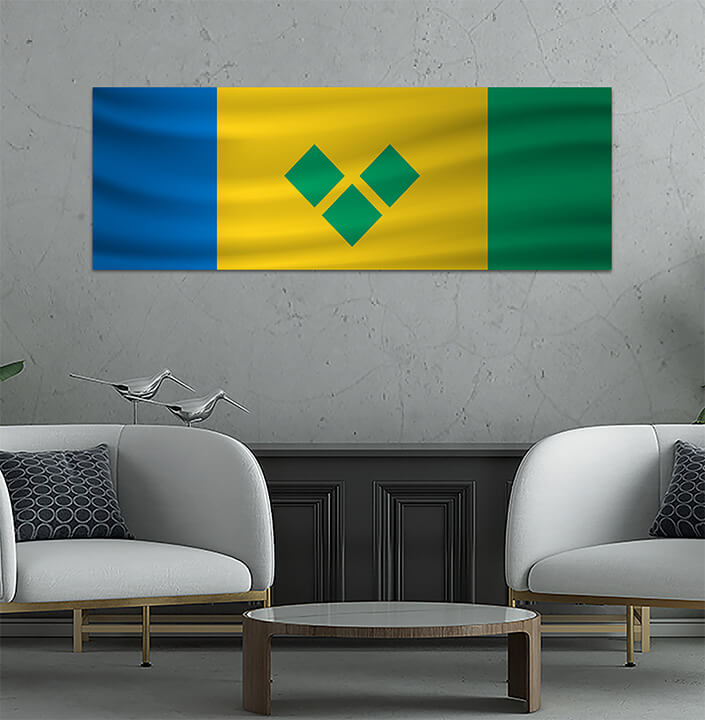 WEB05 0019 MP 0027 Saint Vincent and the Grenadines Waving Flag AOAY4338