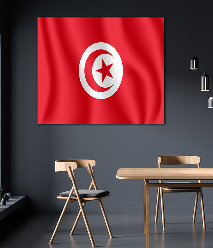 WEB06 0026 MP 0020 Tunisia Waving Flag AOAY4251