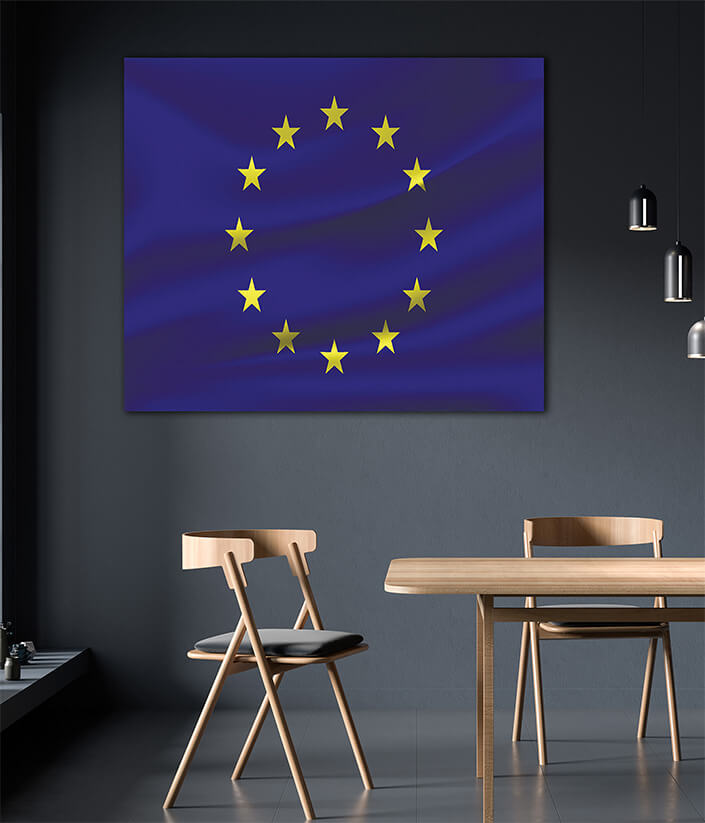 WEB06 0035 MP 0011 European Union waving Flag AOAY4008