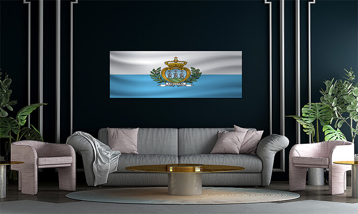 WEB07 0020 MP 0026 San Marino Waving Flag AOAY7413