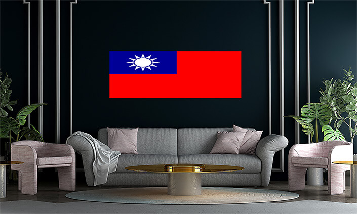WEB07 0021 MP 0025 Taiwan Republic of China (ROC) Flag AOAY4218