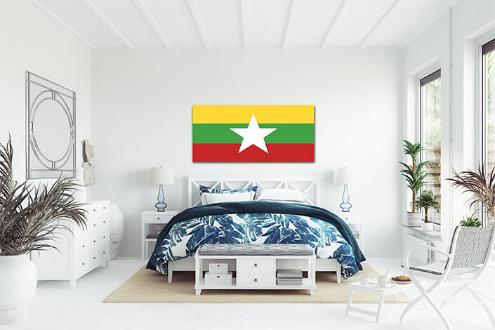 WEB07 0041 MP 0042 Myanmar (Burma) Flag AOAY4173