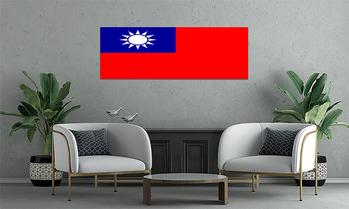 WEB08 0021 MP 0025 Taiwan Republic of China (ROC) Flag AOAY4218 Copy