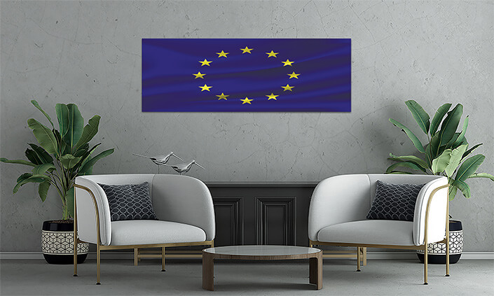 WEB08 0035 MP 0011 European Union waving Flag AOAY4008