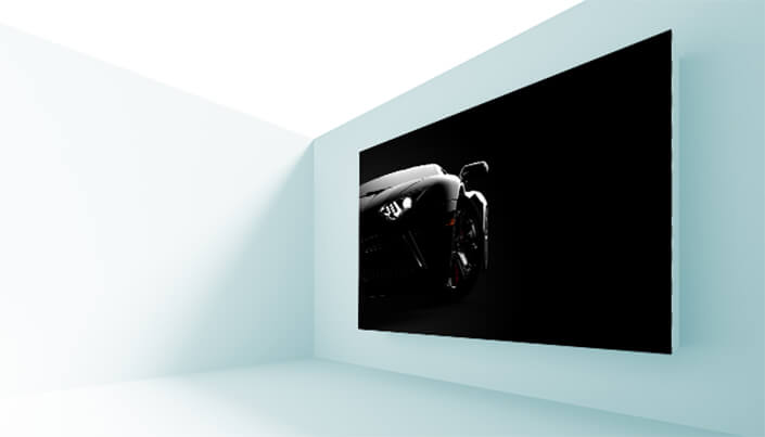 WEB002 0012 ML 0010 46060104 front view of a generic and brandless modern sport car on a dark background AOAY5270