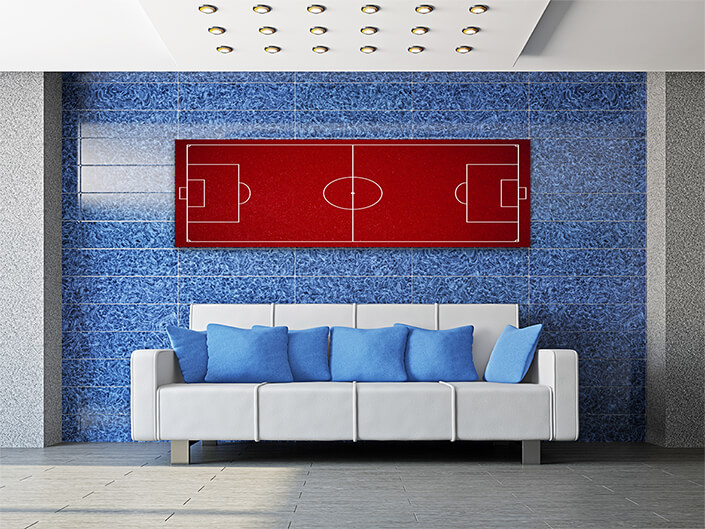 WEB002 0024 ML 0006 47739500 Red scratched noisy textured football field concept AOAY7130