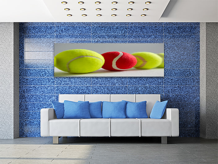 WEB002 0066 ML 0040 29580374 close up of red and fluorescent tennis balls AOAY5707