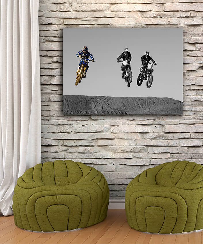 WEB003 0001 MP 0036 10153260 young motocross racers riding on dirt track AOAY6274