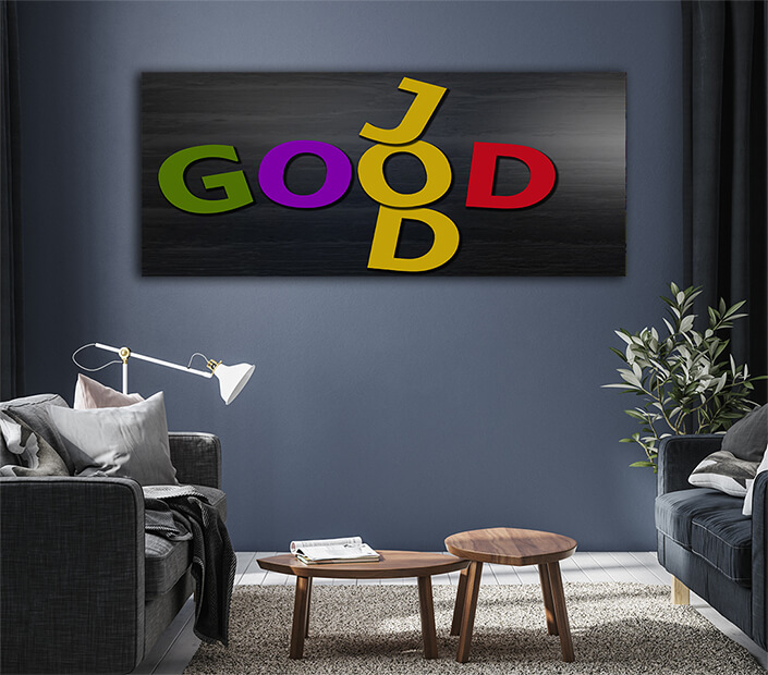 WEB003 0011 ML 0016 32297026 good job word composed of multicolored alphabet AOAY6093