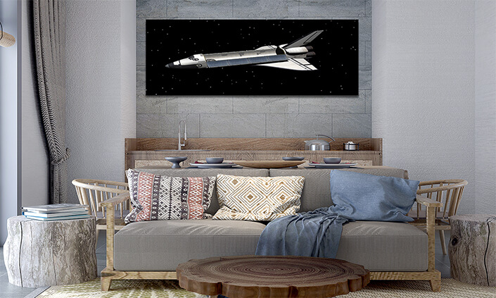 WEB003 0018 ML 0016 34194040 space shuttle hovers in space AOAY5185