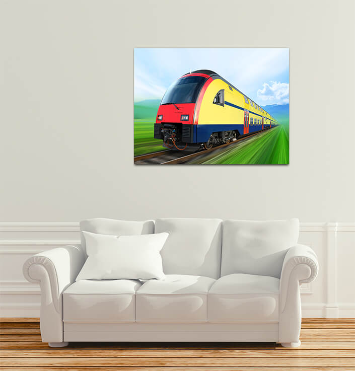 WEB003 0021 MP 0010 3101059 super streamlined train on rail AOAY5117