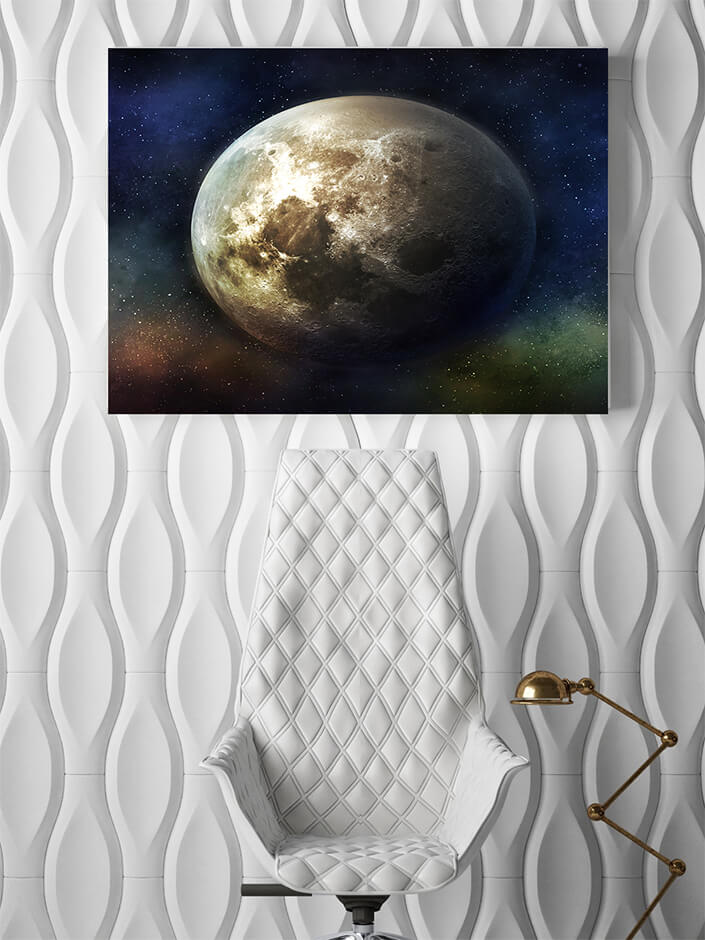 WEB003 0022 MS 0012 39585988 fantastic view of the moon in colorful outer space AOAY7101