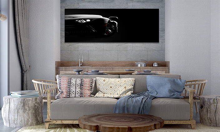 WEB003 0024 ML 0010 46060104 front view of a generic and brandless modern sport car on a dark background AOAY5270