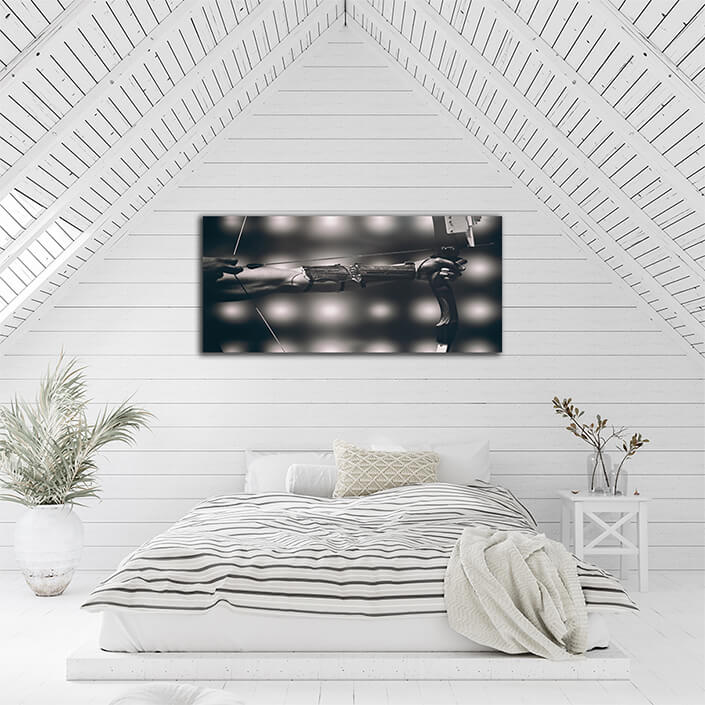 WEB003 0055 ML 0050 29222598 A close up of man stretching his bow AOAY5702