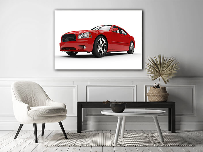 WEB003 0055 MP 0047 19986858 red powerful car front closeup AOAY5024