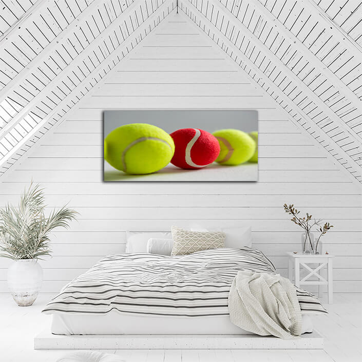 WEB003 0065 ML 0040 29580374 close up of red and fluorescent tennis balls AOAY5707