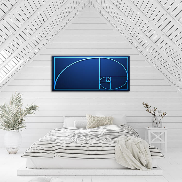 WEB003 0067 ML 0038 30840870 fibonacci spiral diagram with numbers AOAY5388