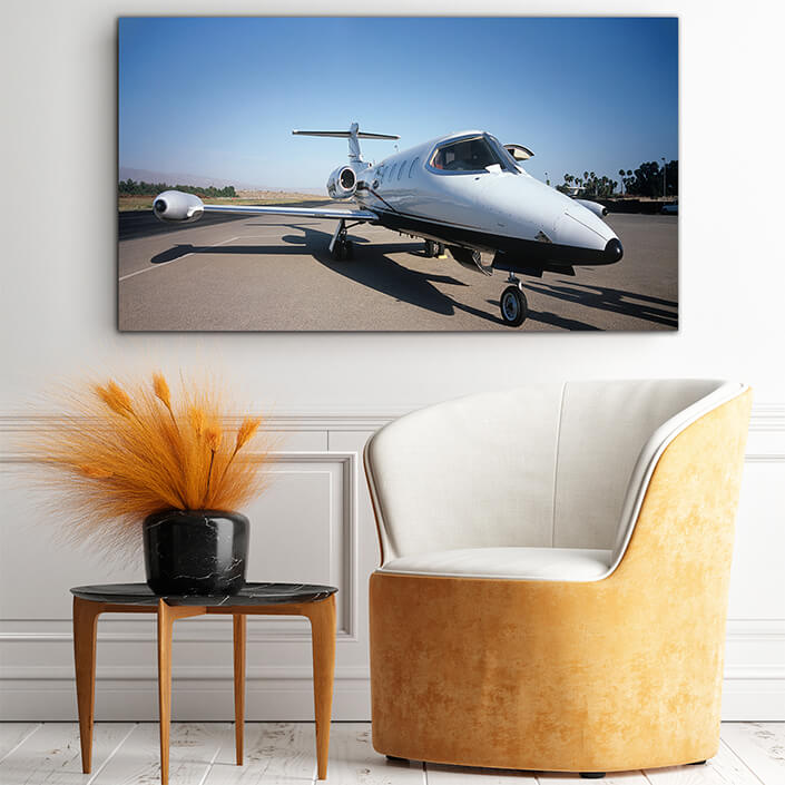 WEB004 0002 MP 0037 10048618 private plane on runway AOAY6270