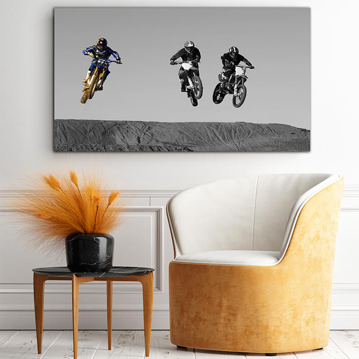 WEB004 0003 MP 0036 10153260 young motocross racers riding on dirt track AOAY6274