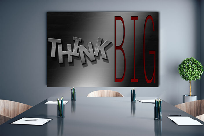 WEB004 0017 ML 0010 32299074 think big inspirational quote and text AOAY6099