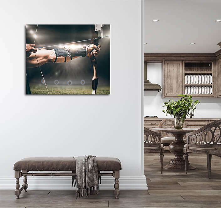 WEB004 0017 ML 0051 29222382 close up of man stretching his bow AOAY5701