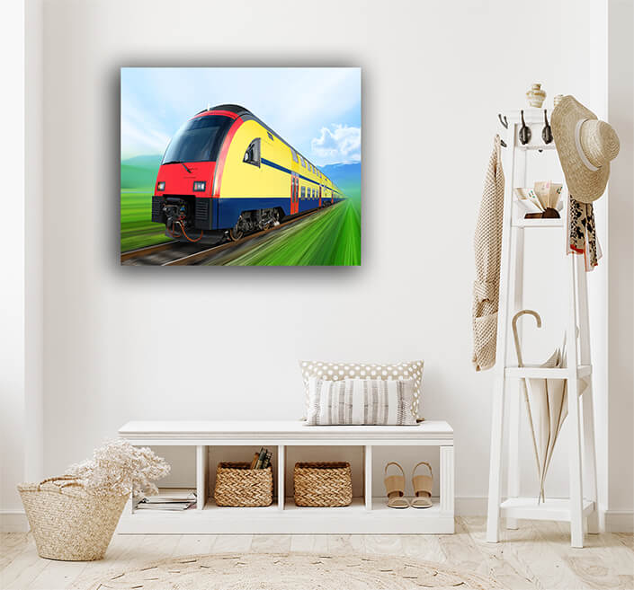 WEB004 0021 MP 0010 3101059 super streamlined train on rail AOAY5117