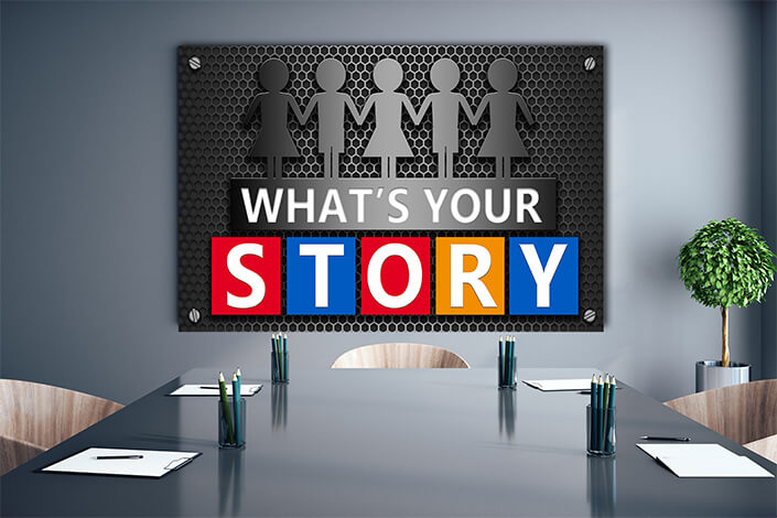 WEB004 0024 ML 0001 33576816 what is your story text on mesh hexagon background AOAY6106