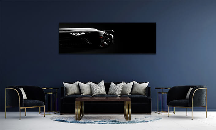 WEB004 0024 ML 0010 46060104 front view of a generic and brandless modern sport car on a dark background AOAY5270