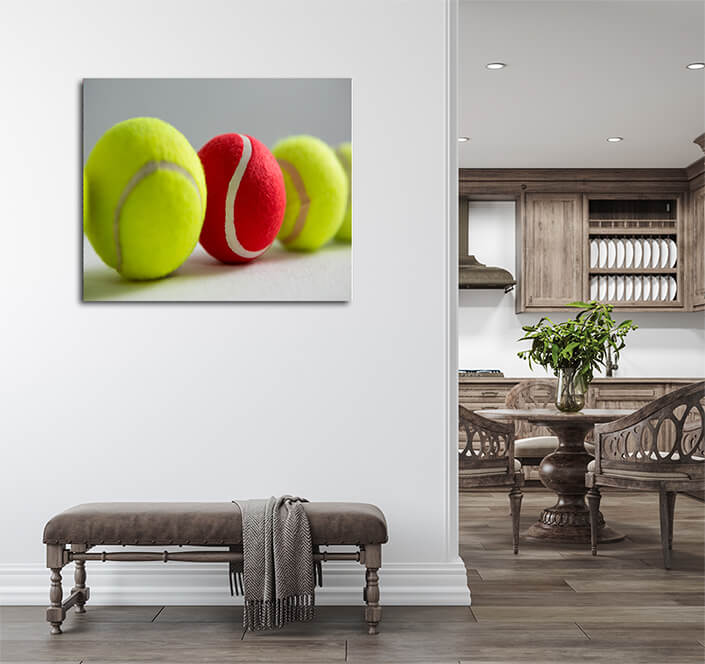 WEB004 0028 ML 0040 29580374 close up of red and fluorescent tennis balls AOAY5707