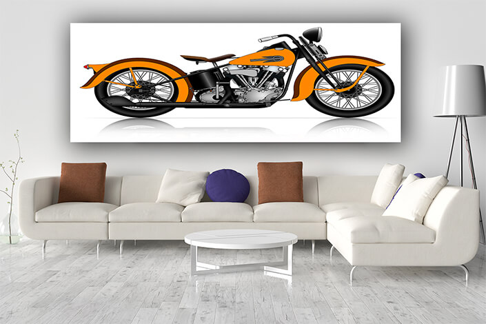 WEB004 0042 MP 0055 10496684 highly detailed illustration of classic motorcycle AOAY5808