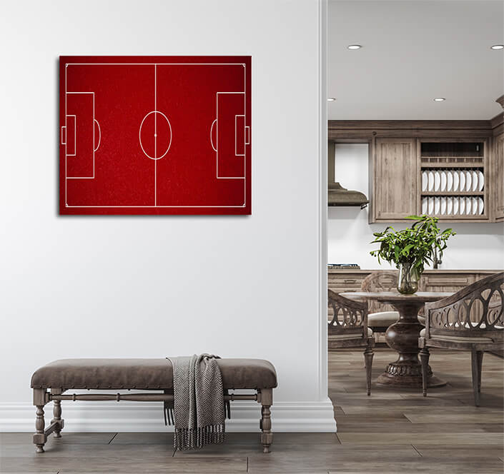 WEB004 0062 ML 0006 47739500 Red scratched noisy textured football field concept AOAY7130