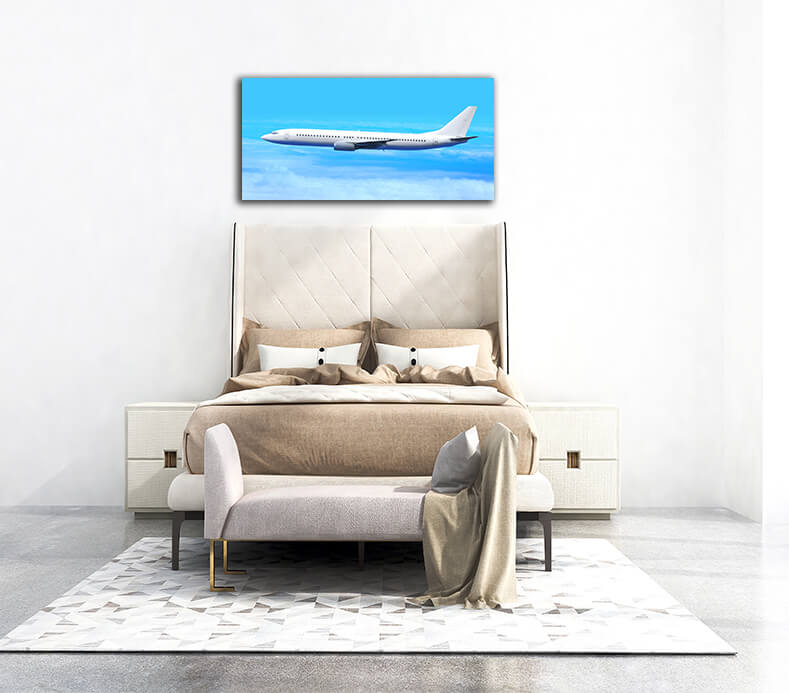 WEB005 0014 MP 0018 2975787 white airplane AOAY5107